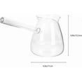 thumbnail image 2 of Arabic Coffee Pot Glass Turkish Coffee Pot With Handle, Milk And Butter Warmer, Stovetop Tea Maker Coffee Maker, Heat Hot Chocolate Melting Pot,450ml, 2 of 5