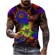 thumbnail image 1 of Hombre Unisex Diario Camiseta 3D Estampado Gráfico Estampados Animal Estampado Manga Larga Tops Casual Bloue Pompotops  oipoqjl4678, 1 of 9
