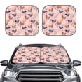thumbnail image 6 of Lsque Funny Chicken 2 PCS Windshield Sun Shade | CarFoldable Window Covers | Car Accessories Reflect UV for Universal Cars SUV Truck | Large, 6 of 7