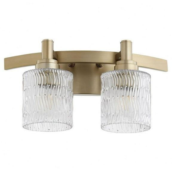Longwood Warren 2 Light Vanity Light-Aged Brass Finish Bailey Street Home 183-Bel-4539621