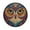 Colorful Owl Face, variant on 36.2 Inch Round Floor Mat Cartoon Mermaid Pattern Carpet Decor Rug for Living Room Bedroom