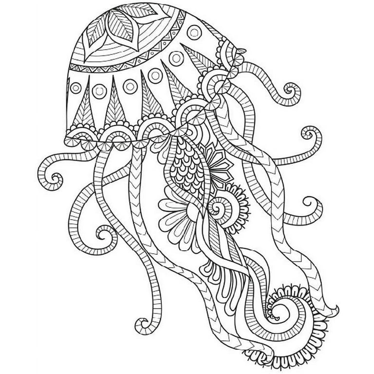 Ocean Animal Mandala Adult Coloring Book For Women: Big Coloring Book for  Adults Teen To Stress Relief , Perfect Gift For Him Her Men Women Mom And  Da - Literatura obcojęzyczna 