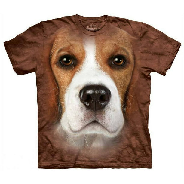 Beagle Face T-Shirt Oversized Dog Mountain 100% Cotton - Walmart.com
