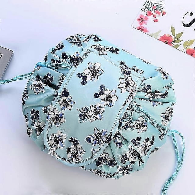 Lazy Drawstring Cosmetic Bag Large Capacity Waterproof Travel Makeup Bag Portable Cosmetics Wash Bag for Women Girl 2025