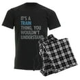 thumbnail image 6 of CafePress - Train Thing Men's Dark Pajamas - Men's Dark Loose Fit Cotton Pajama Set, 6 of 7