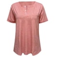 thumbnail image 5 of Womens Tees Short Sleeve Crewneck Oversized T Shirts Casual Loose Fit Lightweight Summer Tops Everyday Outfit, 5 of 5