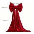 thumbnail image 2 of Bcylexb Extra Large Christmas Tree Topper Bow, 20"x120" Satin Finish with Long Flowing Streamers Elegant Christmas Tree Top Party Home Indoor Decoration, 2 of 6
