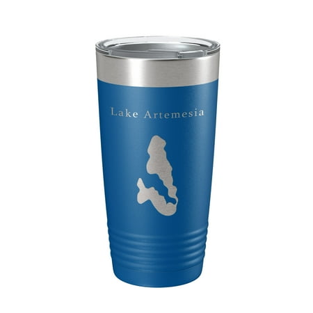 

Lake Artemesia Map Tumbler Travel Mug Insulated Laser Engraved Coffee Cup Maryland 20 oz Royal Blue