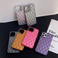 thumbnail image 3 of Rhombus iPhone14promax para teléfono móvil Apple 13 carcasa rígida 12 simple 11 personalidad creativa 15 color sólido femenino, 3 of 6