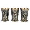 thumbnail image 1 of 3pcs Shot Glass Vintage Egyptian Cocktail Wine Shot Personalized Sip Glass, 1 of 3