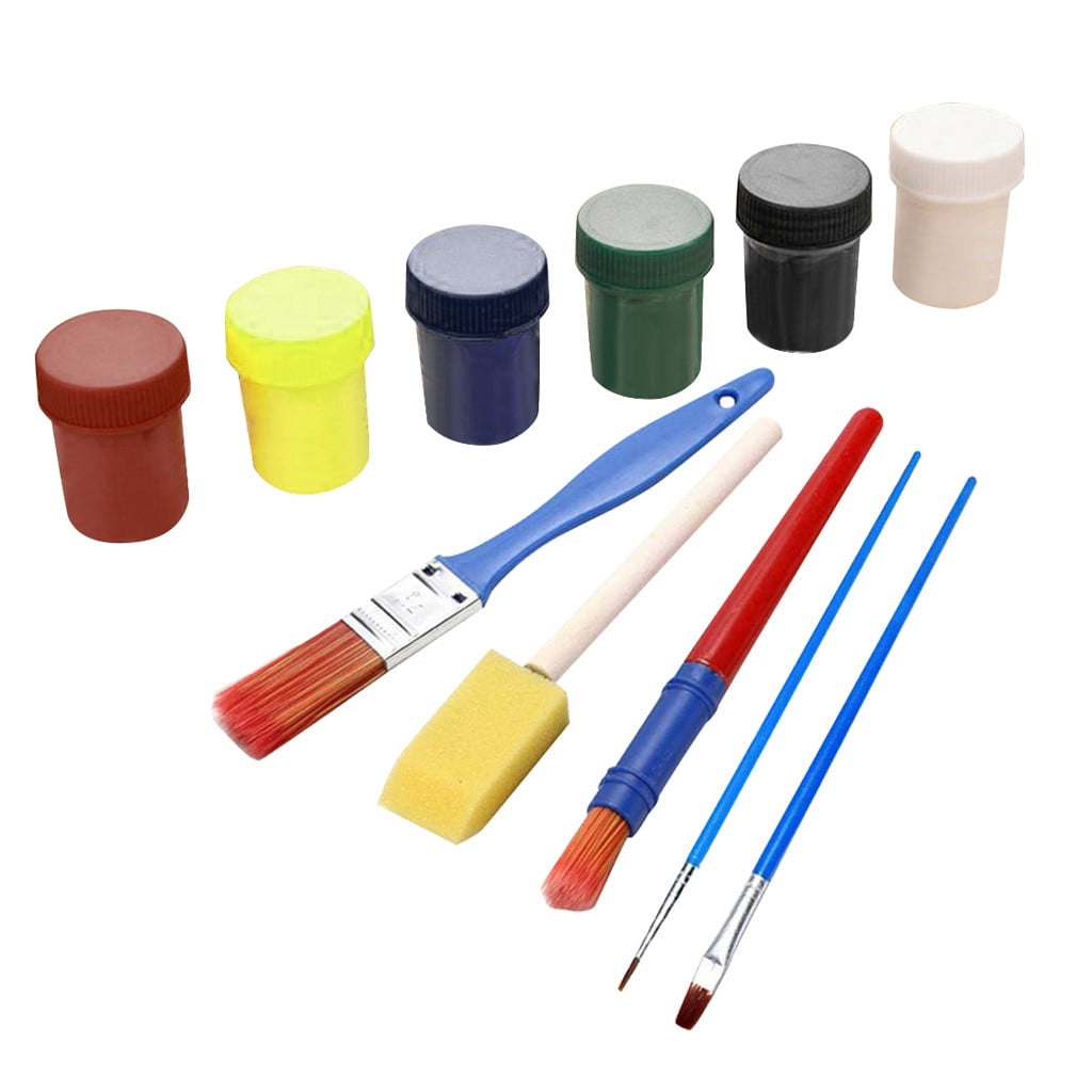 Sponge Paint Brushes Paints Toddlers25ML Children for Finger Painting