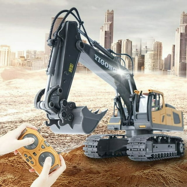 1 20 RC Excavator 2.4g Construction Vehicle Crawler Truck Bulldozer Toy