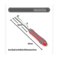 thumbnail image 2 of Guitar Cleaning File Tool Slotted Hole Guitar Fret Nut Saddle File Saddle Slot Cleaning Saw For Gui, 2 of 5