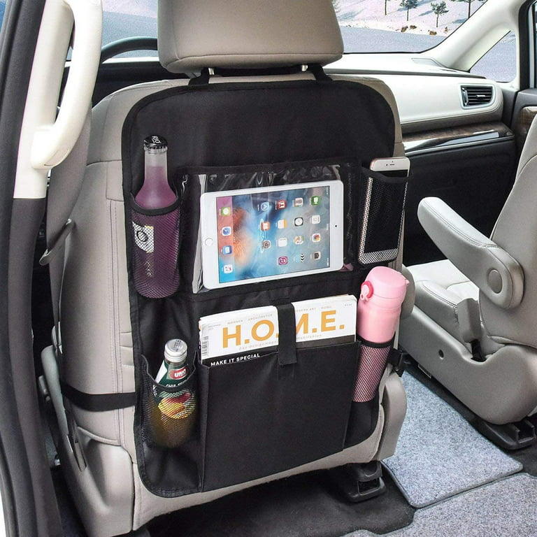 1 Pack Car Back Seat Organizer Storage Pockets Back seat Organizer for Kids  Toy Bottle Drink Vehicles Travel Accessories 