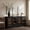 Black StyleB, variant on Modern Fort Storage Cabinet, Fluted Arched Door Accent Chest with Adjustable Shelves for Living Room Bedroom, Small Buffet Sideboard for Kitchen Entryway, White