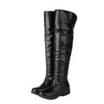 thumbnail image 5 of Bkhluea Women's Over The Knee Thigh High Boots Chunky Heel Round Toe Slouchy Side Zipper Fall Winter Boots, 5 of 5