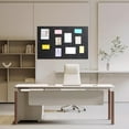 thumbnail image 4 of Hapric Large Cork Board 36" x 24", 6 Pack Black Felt Wall Tiles with 30 Pcs Pushpins for Walls Office, 4 of 7
