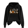 thumbnail image 2 of Goose Pumpkin Halloween Hoodies for Women 2025 Funny Goose Graphic Hoodie Halloween Sweatshirt Pullover Tops, 2 of 5