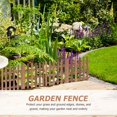 thumbnail image 3 of Minkissy 1Pack Decorative Fences Carbonized Color Wood with Simple and Classic Appearance, 3 of 7