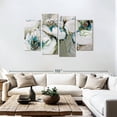 thumbnail image 3 of Elephant Stock Sundance Wall Art - Horizontal Multi Panel Canvas - Living Room Wall Decor - Abstract Multi Panel - Teal And Green Decor By Angela Maritz - 75" x 48", 3 of 8
