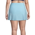 thumbnail image 2 of Lands' End Women's Plus Size Chlorine Resistant Swim Skirt Swim Bottoms Seersucker, 2 of 3