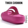thumbnail image 4 of Litfun Cloud Slide Sandals for Women Soft Recovery Shower Shoes Orthopedic Slides with Arch Support, Rose Pink, 4 of 7