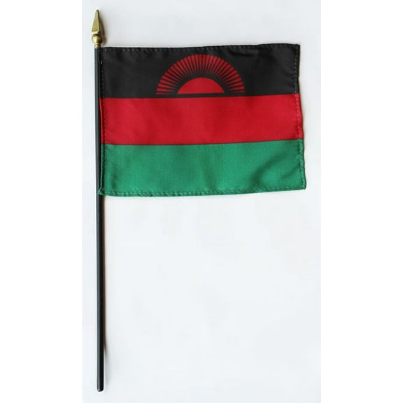 Malawi - 4"X6" Stick Flag