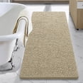 thumbnail image 1 of Alfombra de baño LOCHAS Luxury Shaggy de 60 x 140 cm, color beige, 1 of 7