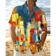 thumbnail image 3 of Camisa floral de verano para hombre, estilo hawaiano, camisa de manga corta con solapa 3D para hombre, camisetas con estampado de flores de calle, camisas de playa, ropa para mujer, 3 of 5