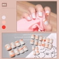 thumbnail image 1 of DPTALR Nail Art Patches Wearing Nails 24 Short Square Fake Nails With Jelly Glue Patches, 1 of 2
