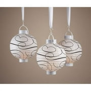 Wilton Round Swirl Lanterns Black/white
