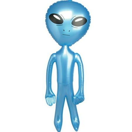 2' Blue Inflatable Martian Alien Prop Toy Decoration, 2' blue alien By Rhode Island Novelty