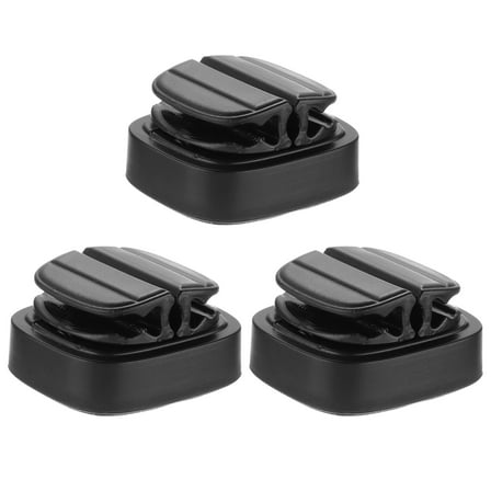 3Pcs Cord Organizer Spring Cable Clip Holder, 3-in-1 Black Adhesive Adjustable Cord Cable Holder for Charging