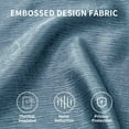 thumbnail image 5 of Subrtex Blackout Curtains 2 Panels Room Darkening Grommet Curtain Drapes, Smoke Blue, 53"x63", 5 of 8