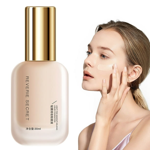 Fiudx Base Maquillaje Líquida, Base Hidratante de Seda, Acabado Húmedo Duración, Control Hidratante Degrasa, para Todo Tipo de Piel, Maquillaje Impregnable Diario, Aplicación Profesional, Diseño Idea