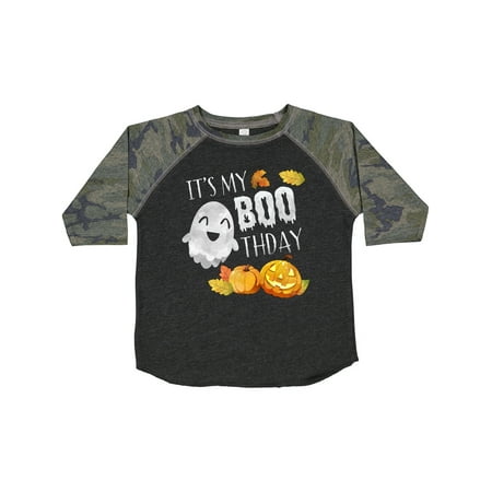 

Inktastic It s My Boo-thday Cute Halloween Ghost and Pumpkins Gift Toddler Boy or Toddler Girl T-Shirt
