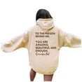 thumbnail image 3 of XINXIAOO Womens Hoodie Long Sleeve Pullover Hoodies Unisex Hoodie Beige Sweatshirt for Women Womens Fall Outfits 2025 Women's Clothes, 3 of 7