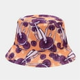 thumbnail image 3 of ZHENHONG Bucket Hats for Women and Men 3D Printed Pattern Tie Dye Double Sunscreen Hat Casual Graphic Headwear Purple, 3 of 3