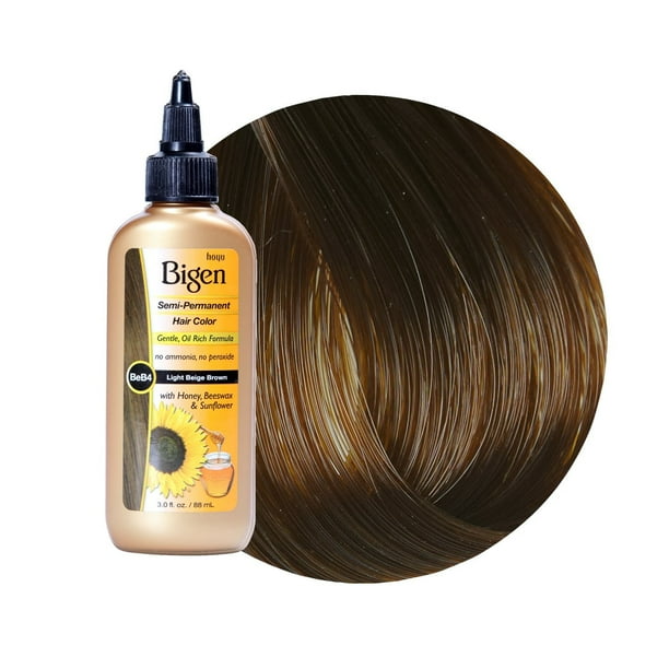 Bigen Color de cabello semipermanente #Lb4 Marrón claro 3 onzas (3.0 fl oz)