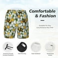 thumbnail image 4 of Kdxio Bees And Flower Print Men'S Swim Trunks With Compression Liner 7 Inch Inseam Quick Dry Swim Shorts, 4 of 7
