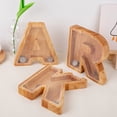 thumbnail image 7 of Tunhigl 26 Letters Wooden Glass Piggy Bank with Alphabet Design Personalized Money Bank Gift for Birthday Christmas Holiday Gift, 7 of 7