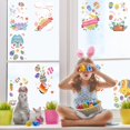 thumbnail image 2 of Matoen Easter for Kids, 9Pcs Easter Decorations Retro Easter Window Clings for Glass Window Stickers Decal Spring Window Clings, 2 of 6