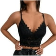 thumbnail image 6 of Elvqul Holiday Tank Tops Women Solid Camisoles Black Sleeveless Pull on V-Neck Tank Tops, 6 of 7