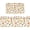 Autumn-leaf White, variant on Brown Abstract Art Kitchen Rugs Sets of 2 Non Slip Modern Rustic Taupe Farmhouse Kitchen Mats for Floor with Rubber Backing Washable Kitchen Runner Rug Carpet 17"x47"+17"x30" for Hallway Laundry