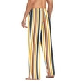 thumbnail image 6 of Men's Pajama Pants Colorful Stripe Cotton Long Sleepwear Lounge Pants XL, 6 of 7