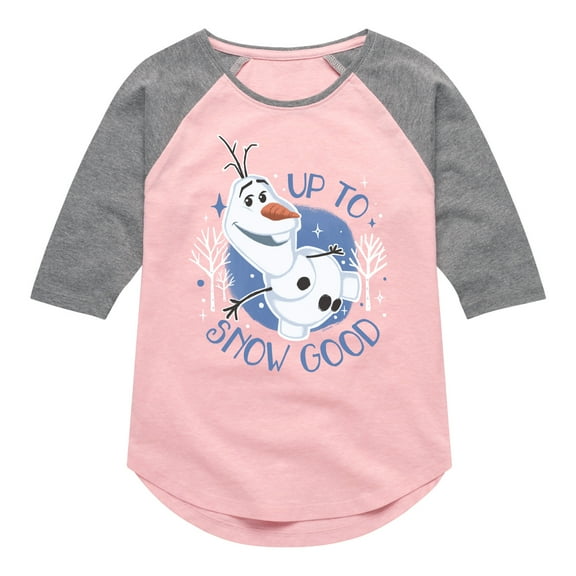 Frozen 2 - Up To Snow Good - Toddler And Youth Girls Raglan Graphic T-Shirt