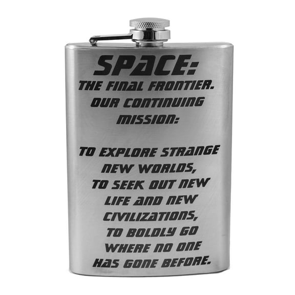 8oz Captain's Oath Flask L1