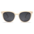 thumbnail image 1 of Gafas de sol SOJOS SJ2175 redondas polarizadas para mujer beige/gris, 1 of 5