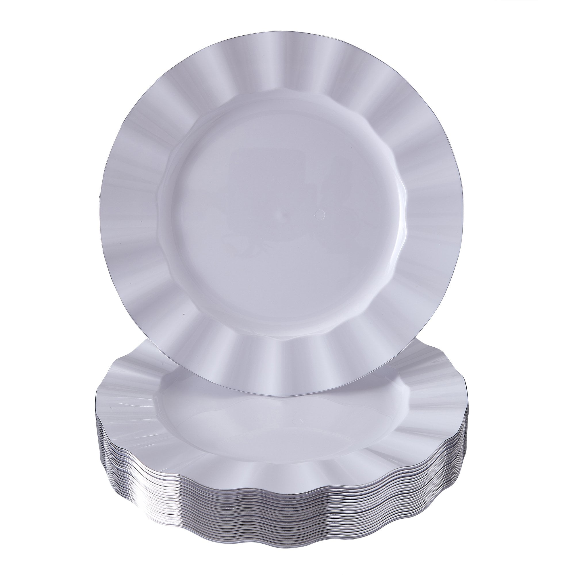 Premium Quality Heavyweight Disposable Plastic Plates China Like Design Plates