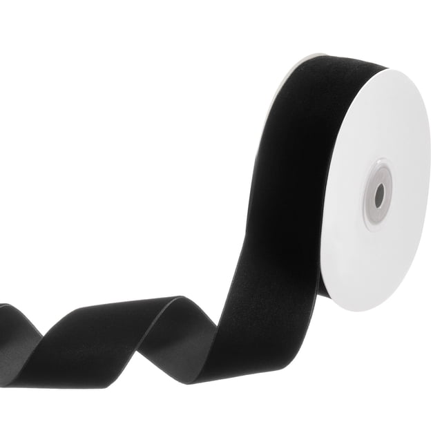 Velvet Ribbon 10 Yards 1-1/2" Wide Nylon Fabric Ribbons, Black